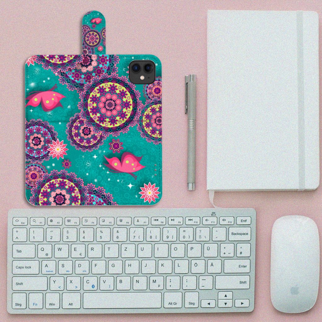 Apple iPhone 11 Hoesje Cirkels en Vlinders