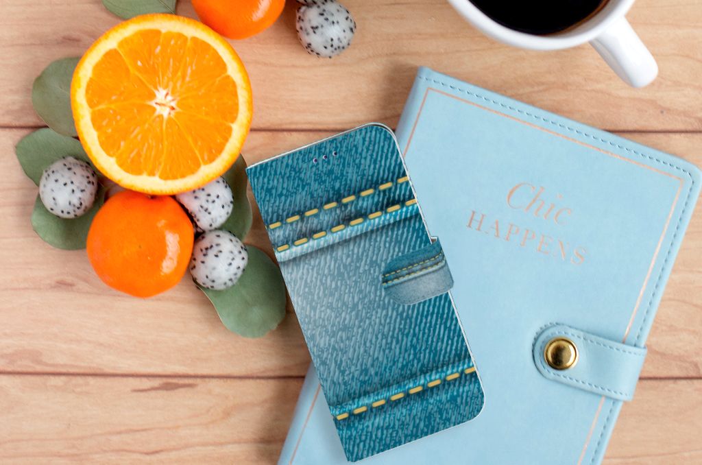 Samsung Galaxy A50 Wallet Case met Pasjes Jeans