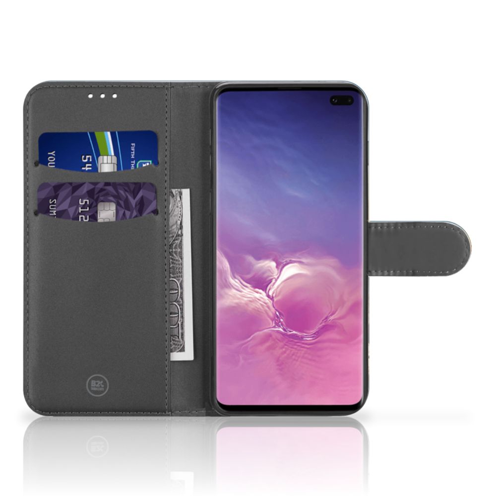 Samsung Galaxy S10 Plus Telefoonhoesje met Pasjes Olifanten