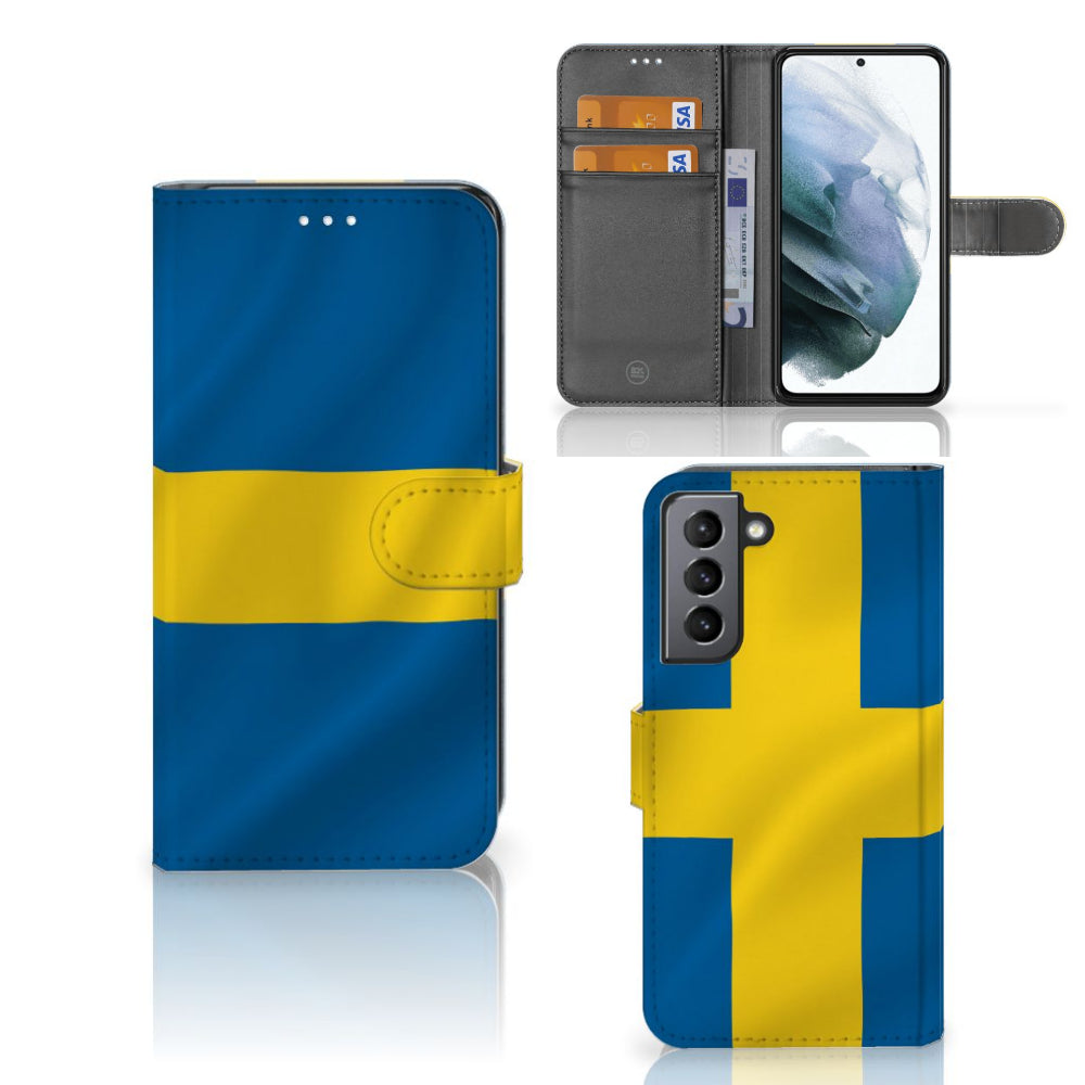Samsung Galaxy S21 FE Bookstyle Case Zweden