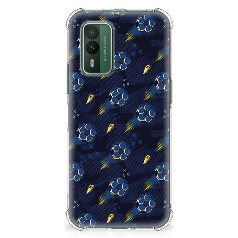 Doorzichtige Silicone Hoesje voor Nokia XR21 Voetbal