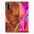 Huawei P30 Pro TPU Siliconen Hoesje Marmer Bruin
