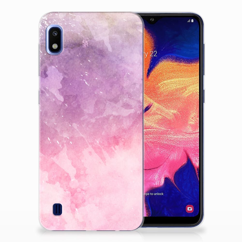 Hoesje maken Samsung Galaxy A10 Pink Purple Paint