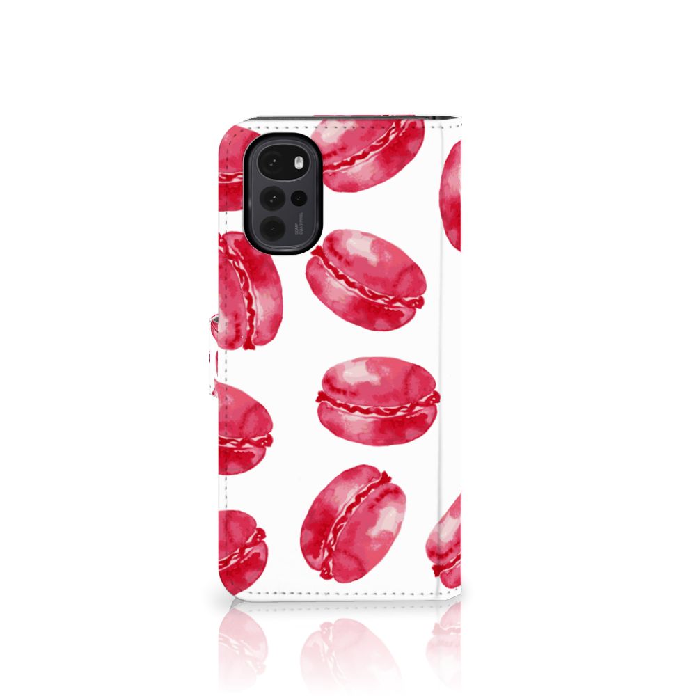Motorola Moto G22 Book Cover Pink Macarons
