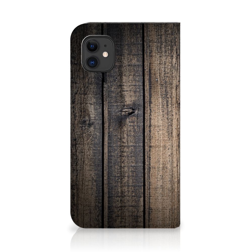 Apple iPhone 11 Book Wallet Case Steigerhout