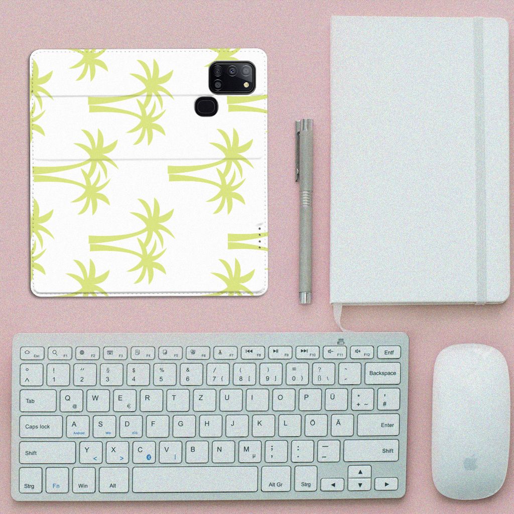 Samsung Galaxy A21s Smart Cover Palmtrees - B2C Telecom