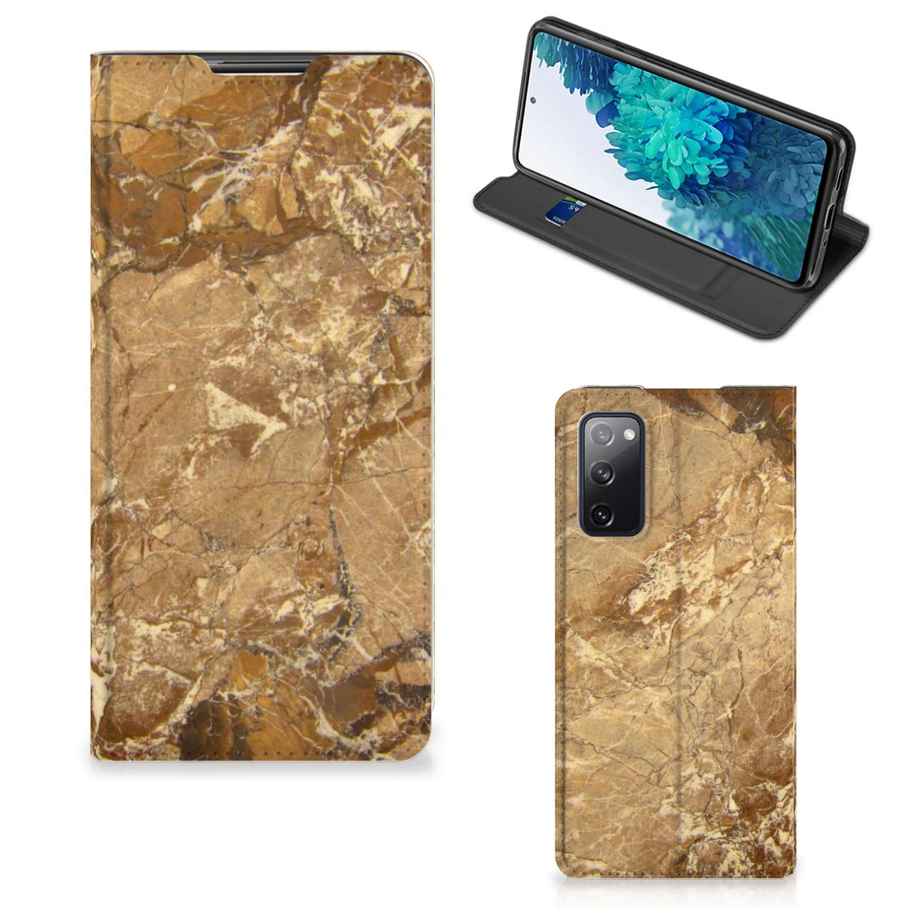 Samsung Galaxy S20 FE Standcase Marmer Creme - B2C Telecom