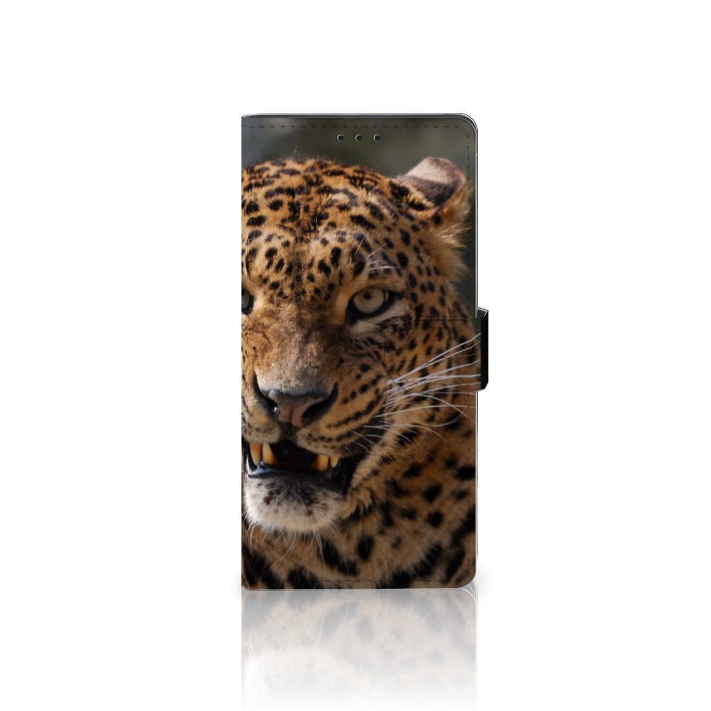Samsung Galaxy A02s | M02s Telefoonhoesje met Pasjes Luipaard