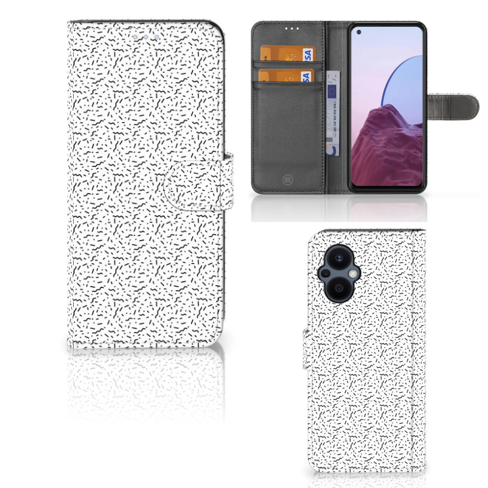 OPPO Reno 8 Lite | OnePlus Nord N20 Telefoon Hoesje Stripes Dots