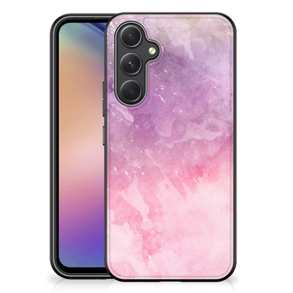 Kleurrijke Telefoonhoesje Samsung Galaxy A54 Pink Purple Paint
