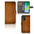 Motorola Moto E13 4G Book Style Case Donker Hout