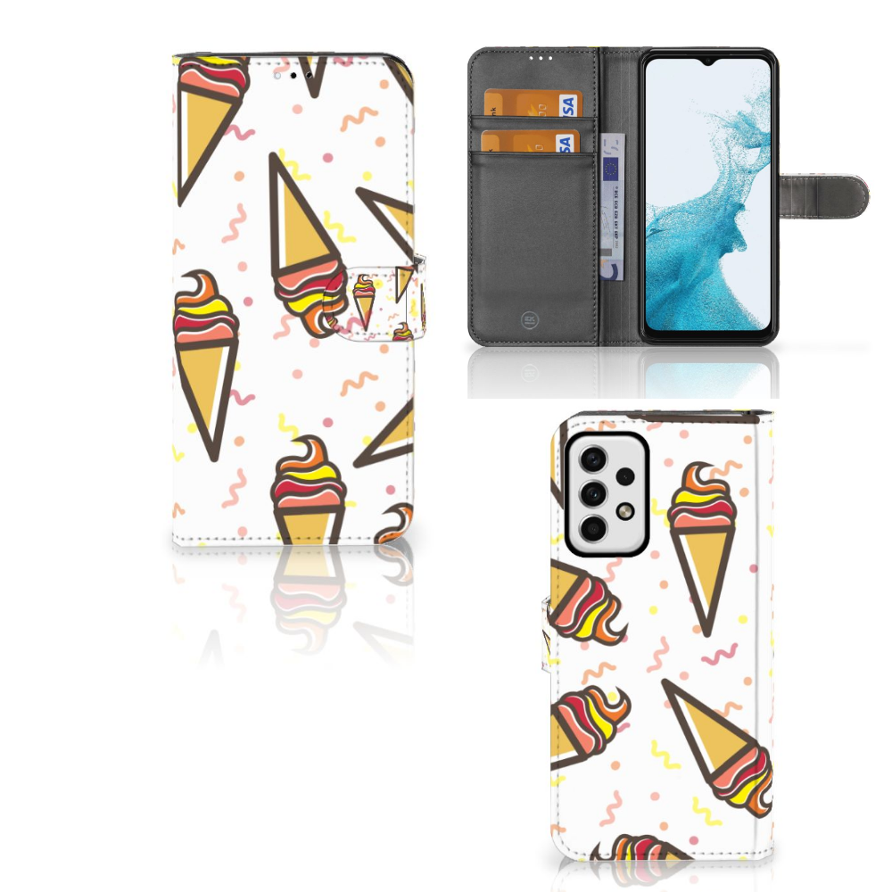 Samsung Galaxy A23 Book Cover Icecream