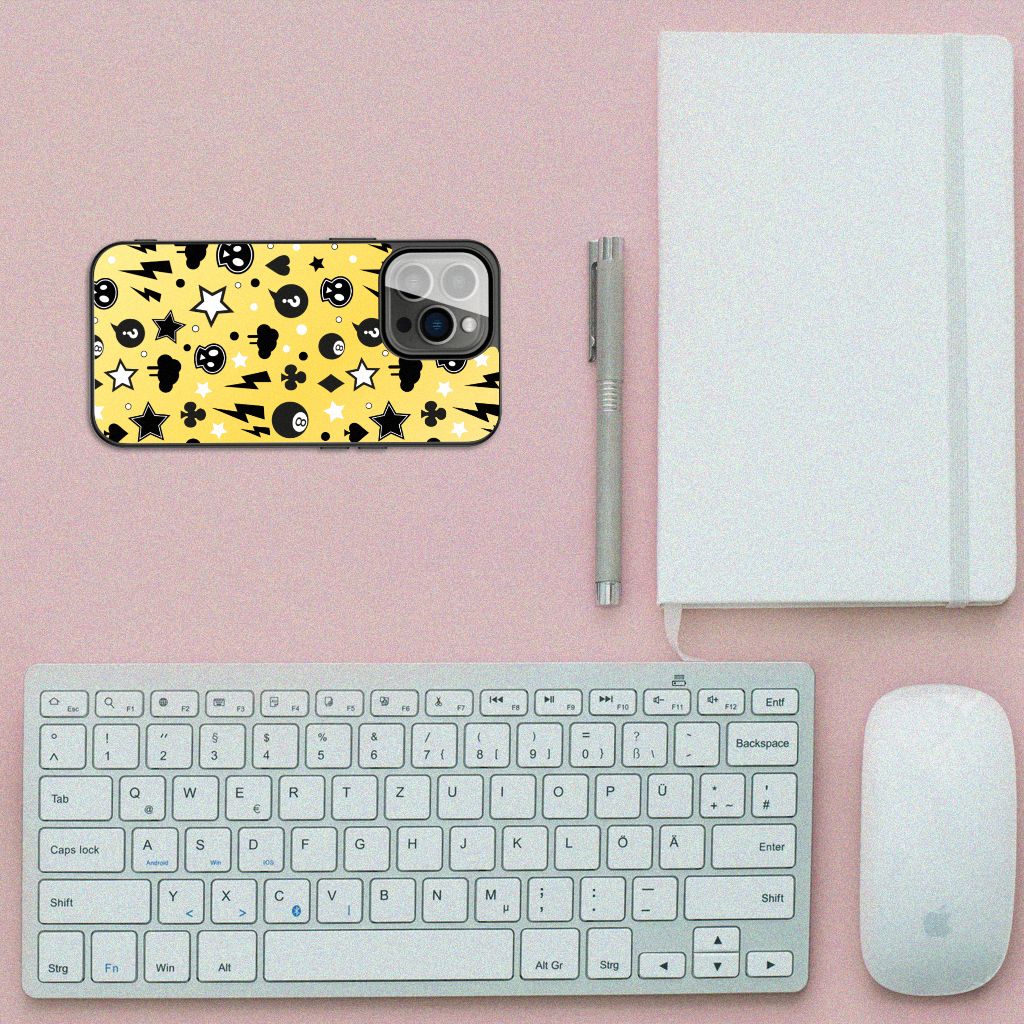 Telefoonhoesje iPhone 13 Pro Punk Geel B2C Telecom