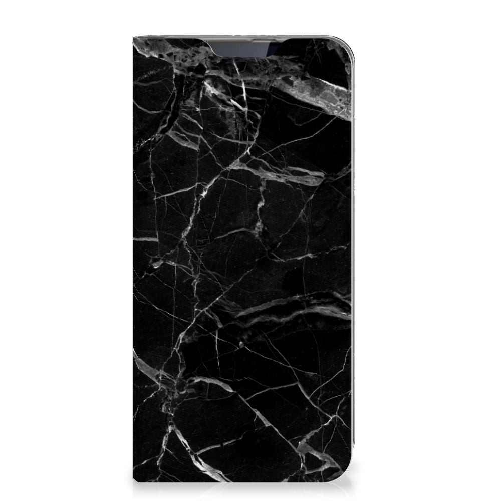 Samsung Galaxy A60 Standcase Marmer Zwart - Origineel Cadeau Vader