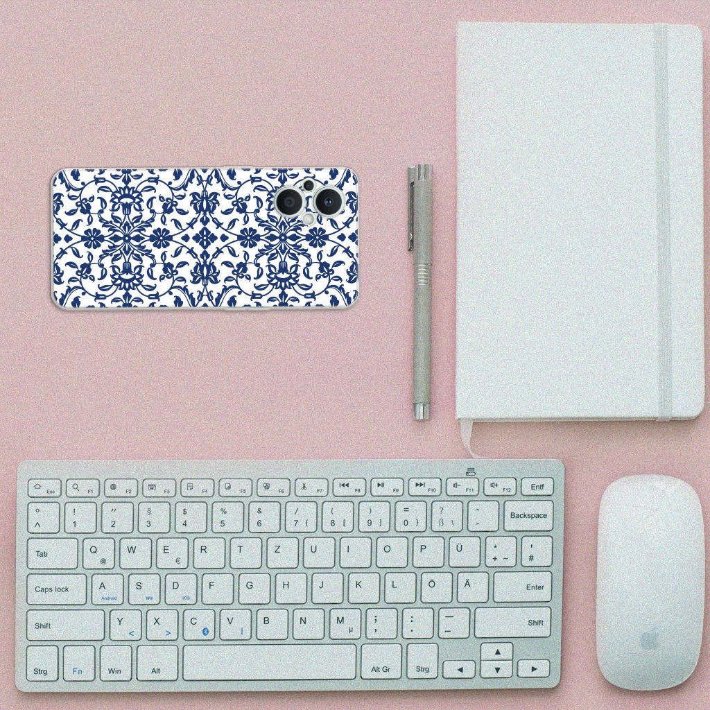 OPPO Reno8 Lite TPU Case Flower Blue B2C Telecom