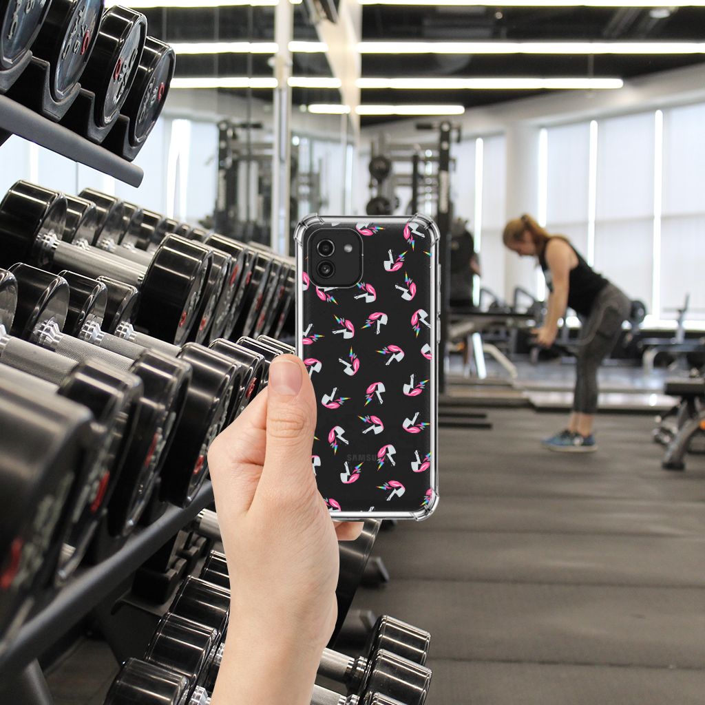 Doorzichtige Silicone Hoesje voor Samsung Galaxy A03 Unicorns B2C Telecom