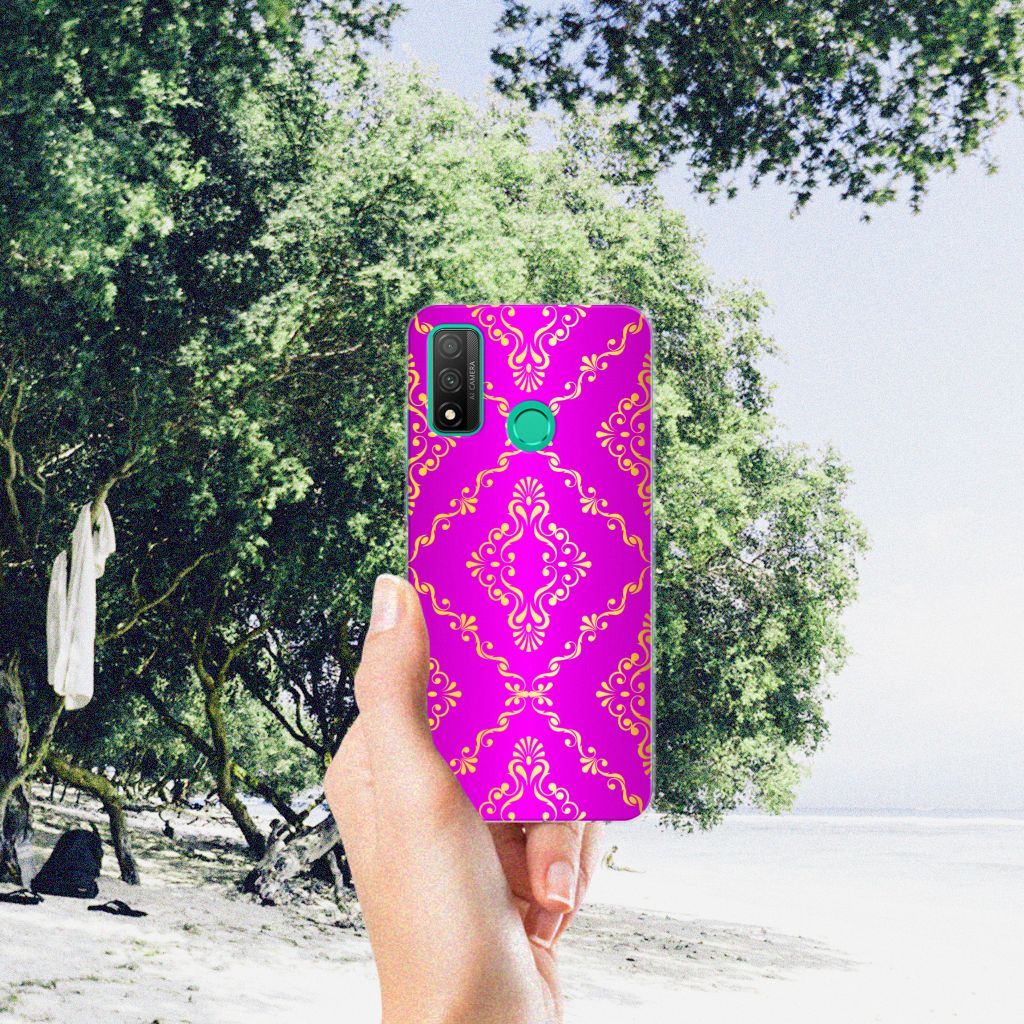 Siliconen Hoesje Huawei P Smart 2020 Barok Roze B2C Telecom
