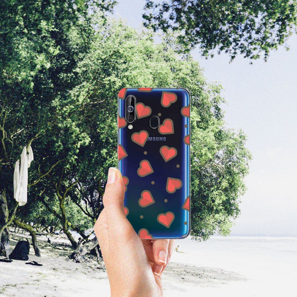 Samsung Galaxy A60 TPU bumper Hearts