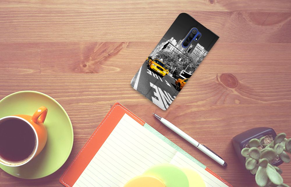 Xiaomi Redmi 9 Book Cover New York Taxi - B2C Telecom