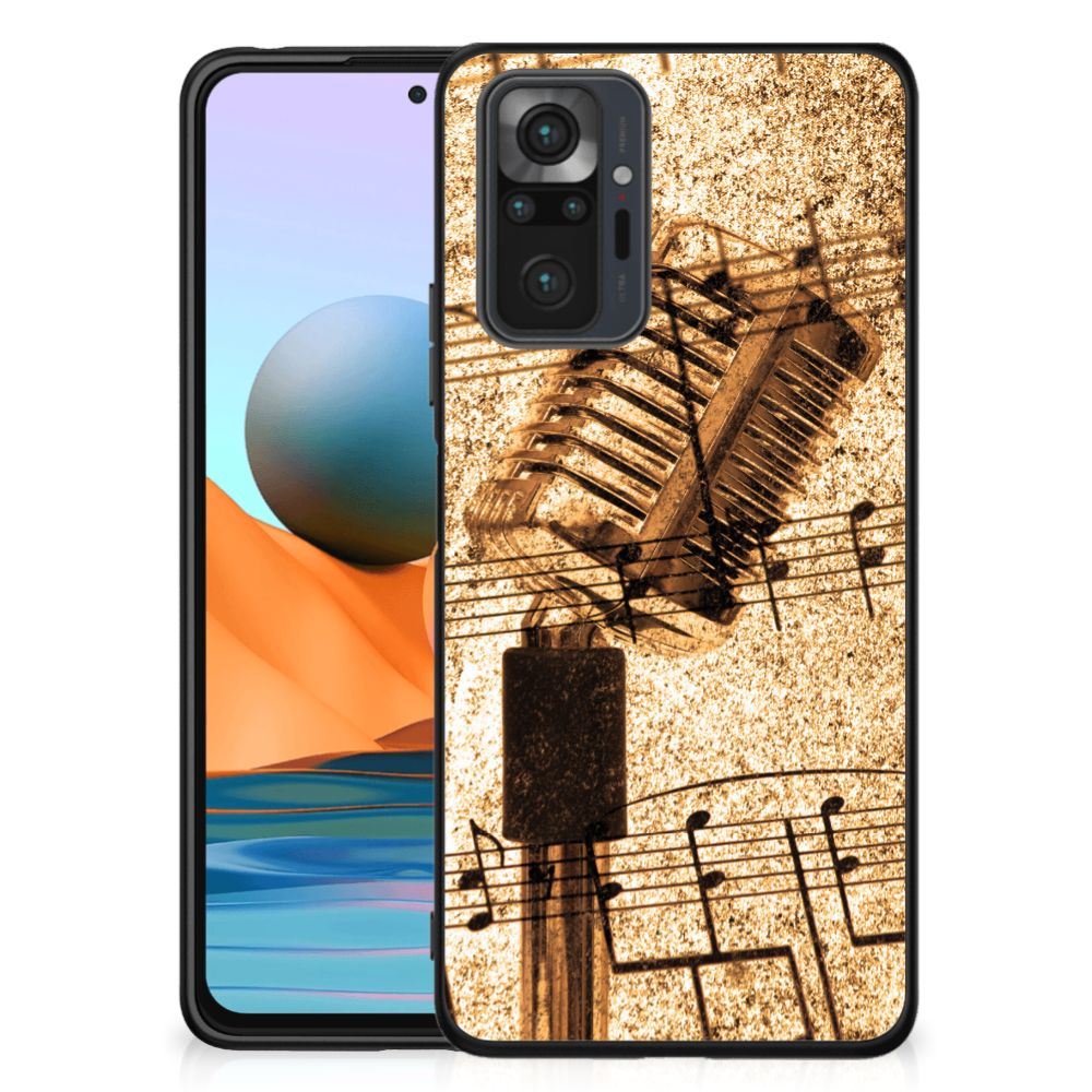Xiaomi Redmi Note 10 Pro Silicone Back Case Bladmuziek