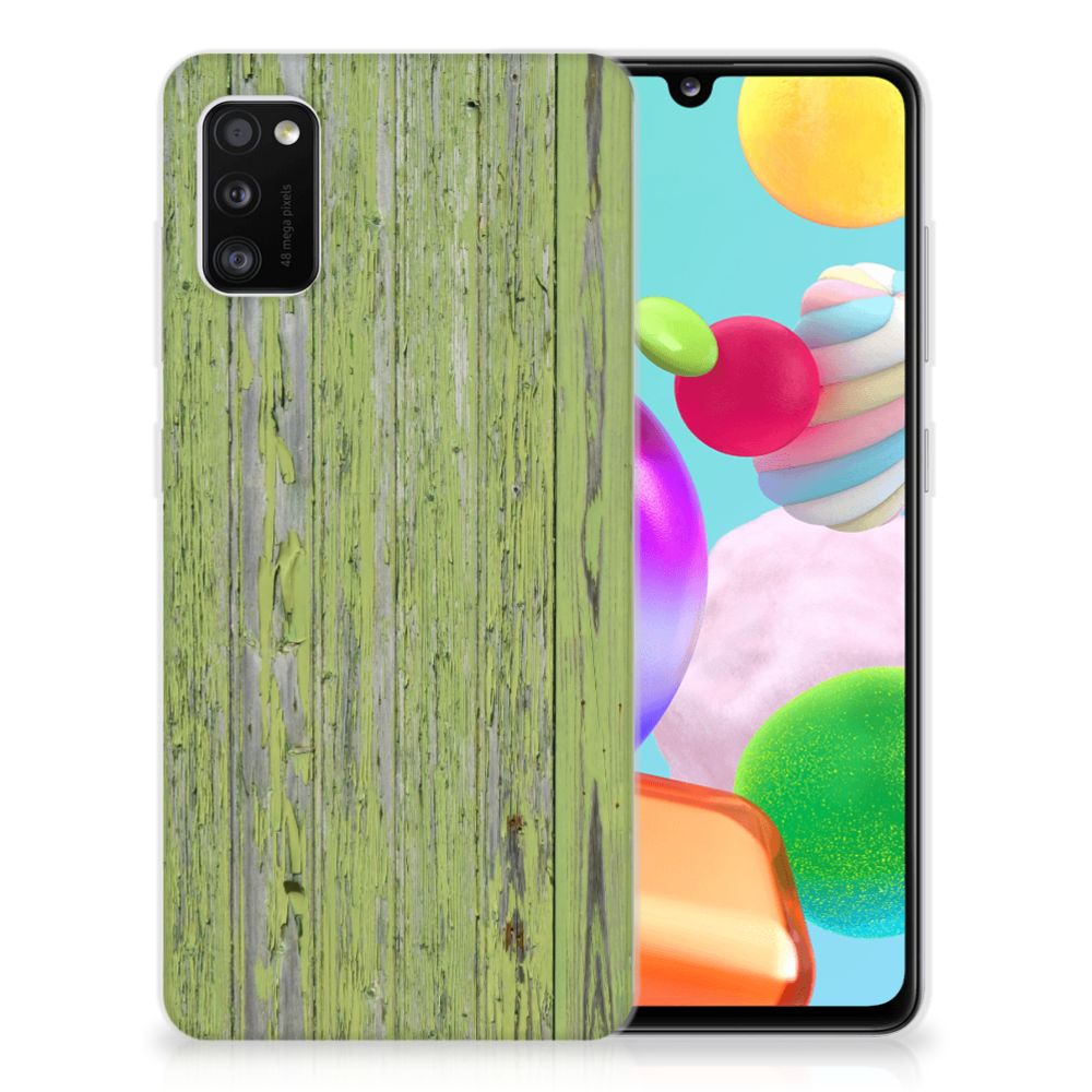 Samsung Galaxy A41 Bumper Hoesje Green Wood B2C Telecom