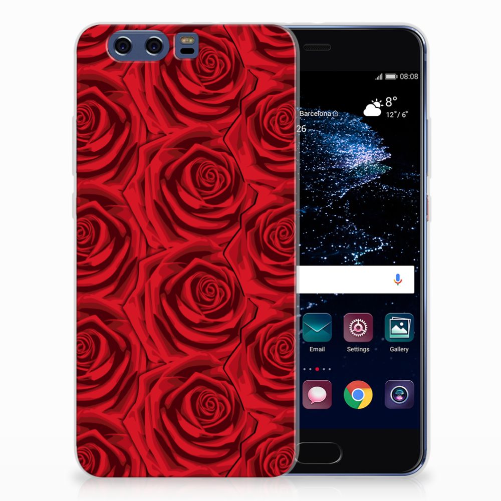 Huawei P10 Plus TPU Case Red Roses