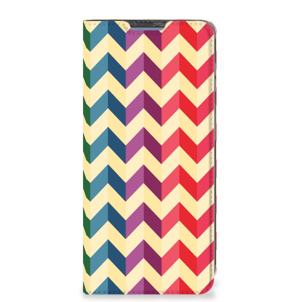 Poco X4 Pro 5G Hoesje met Magneet Zigzag Multi Color - B2C Telecom