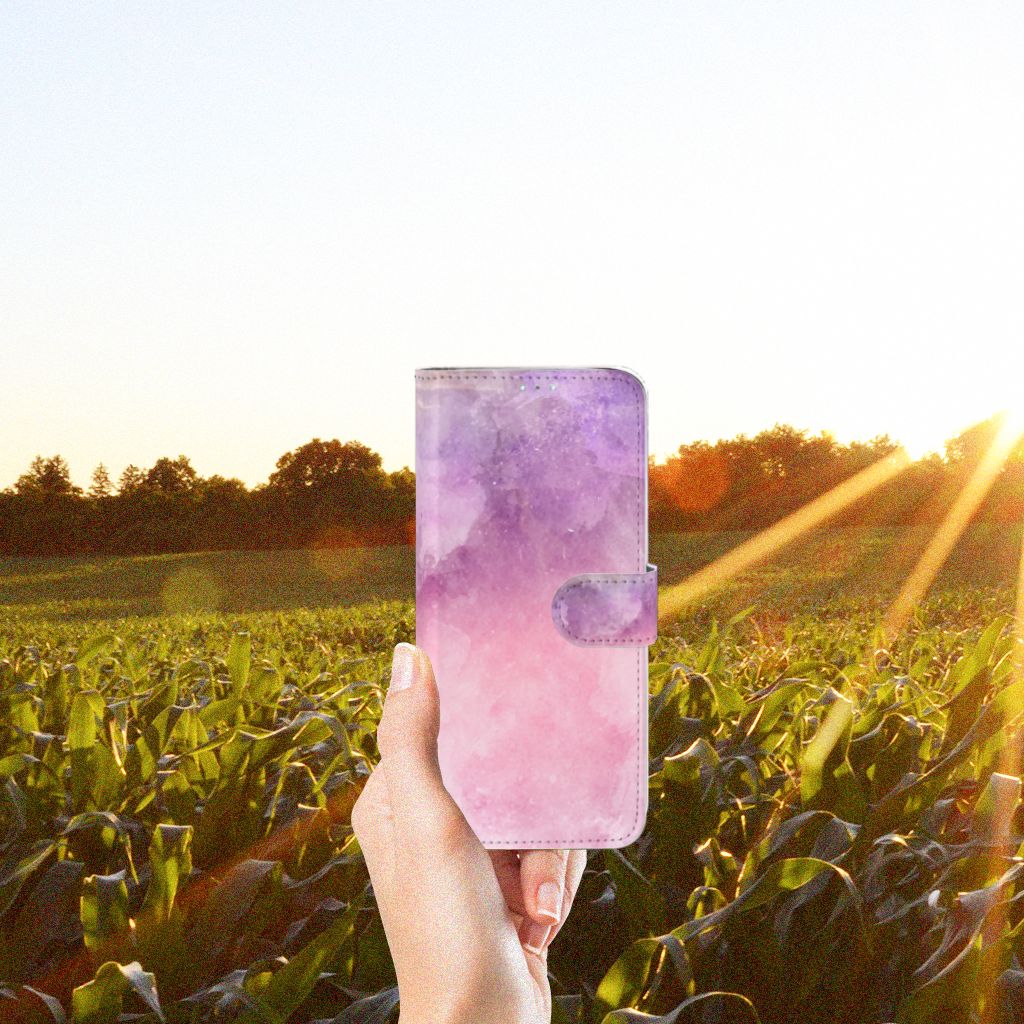Hoesje Samsung Galaxy A71 Pink Purple Paint