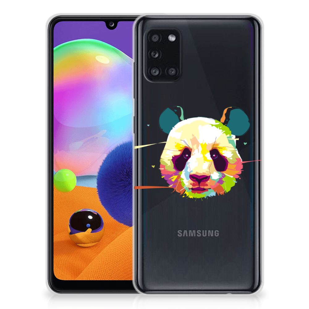 Samsung Galaxy A31 Telefoonhoesje met Naam Panda Color