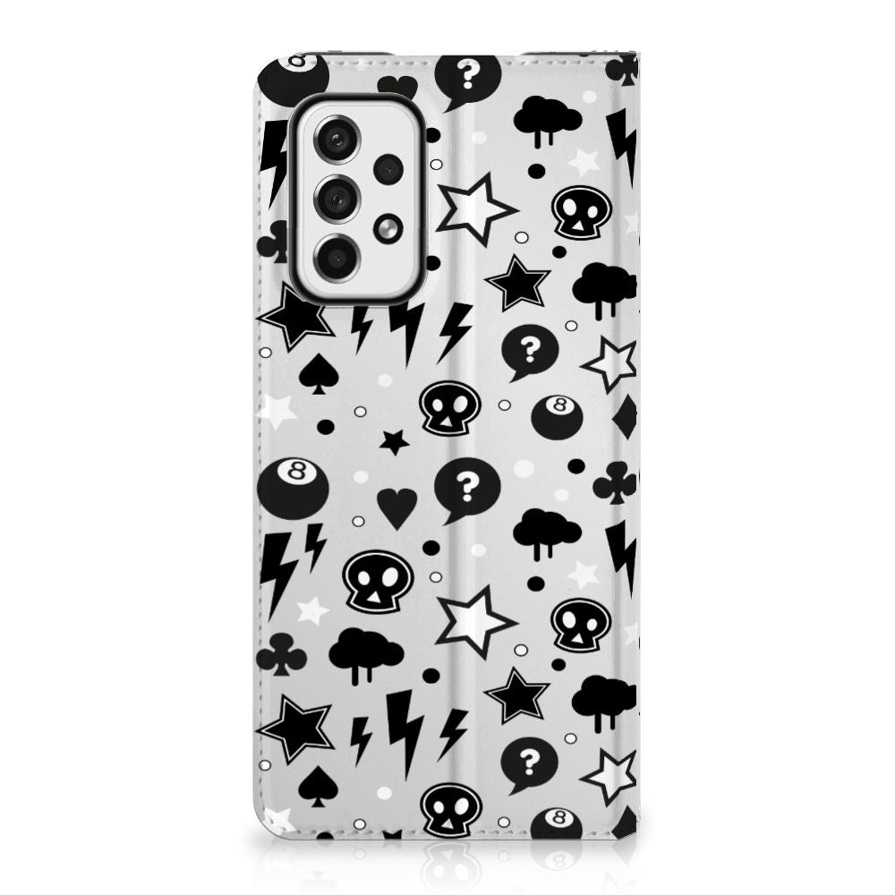 Mobiel BookCase Samsung Galaxy A73 Silver Punk - B2C Telecom