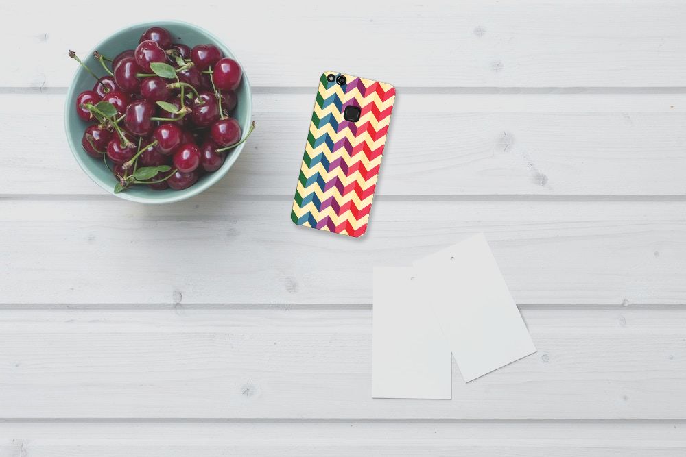 Huawei P10 Lite TPU bumper Zigzag Multi Color
