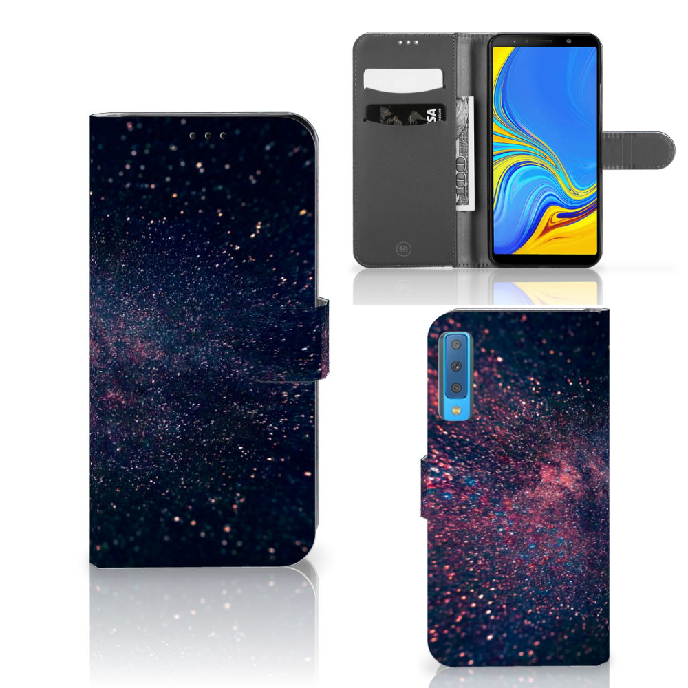 Samsung Galaxy A7 (2018) Book Case Stars