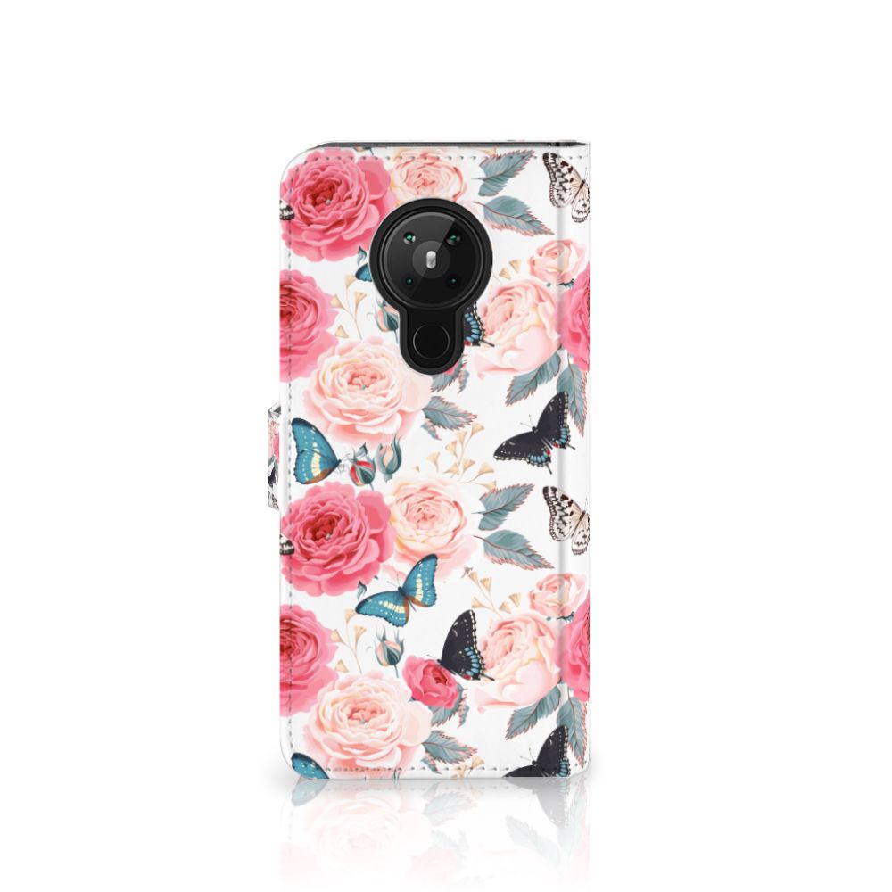 Nokia 5.3 Hoesje Butterfly Roses