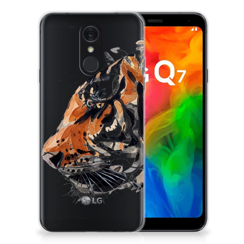 Hoesje maken LG Q7 Watercolor Tiger