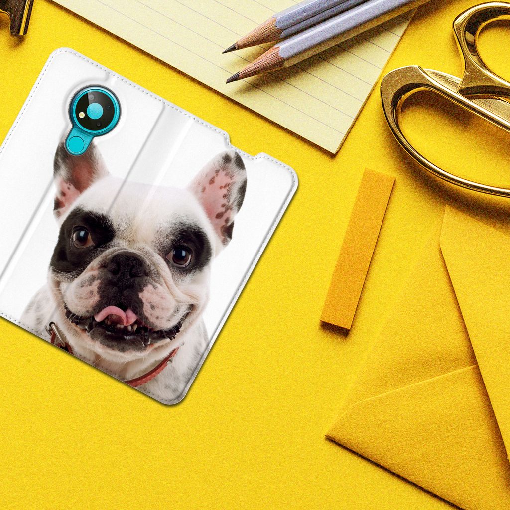 Nokia 3.4 Hoesje maken Franse Bulldog - B2C Telecom