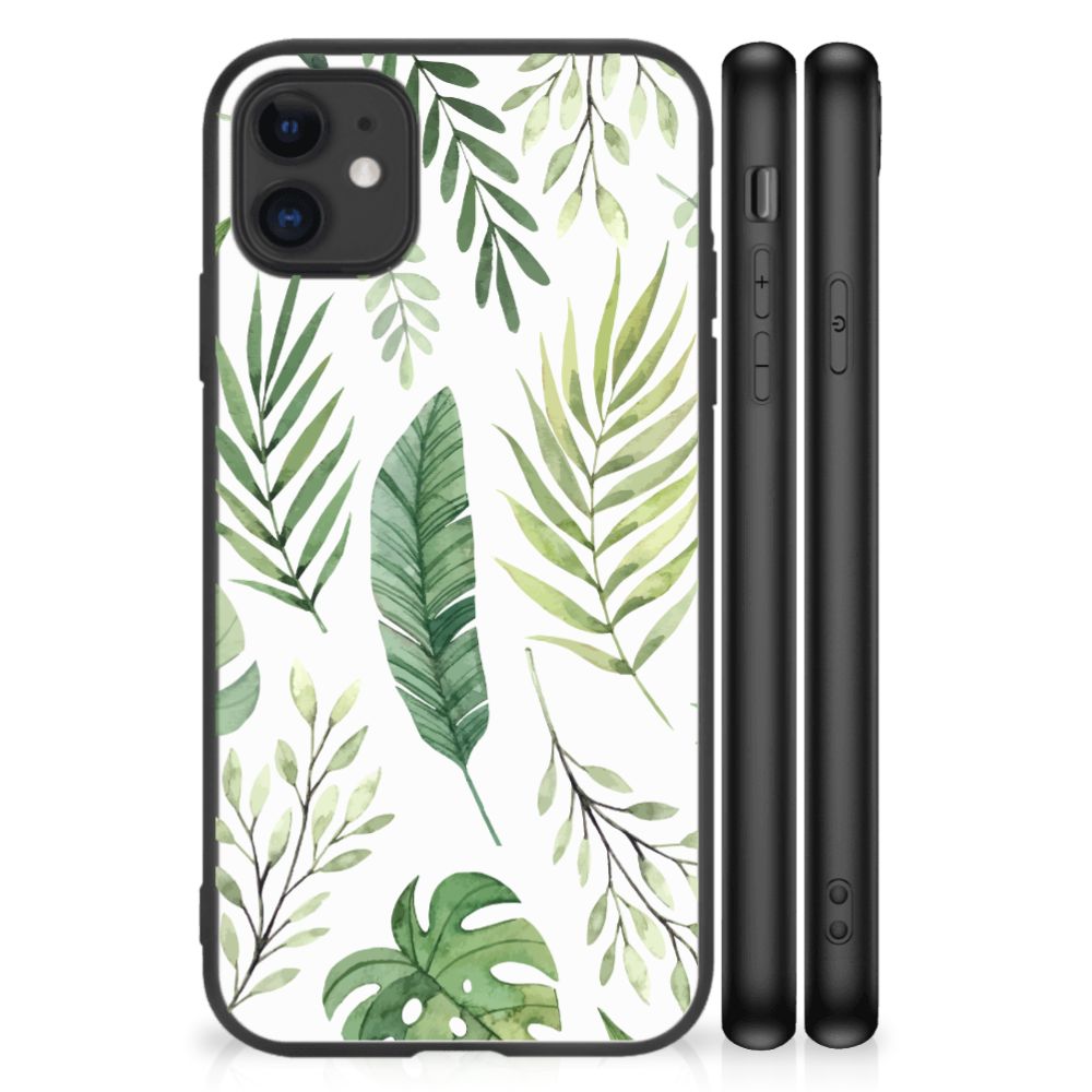 iPhone 11 Bloemen Hoesje Leaves B2C Telecom