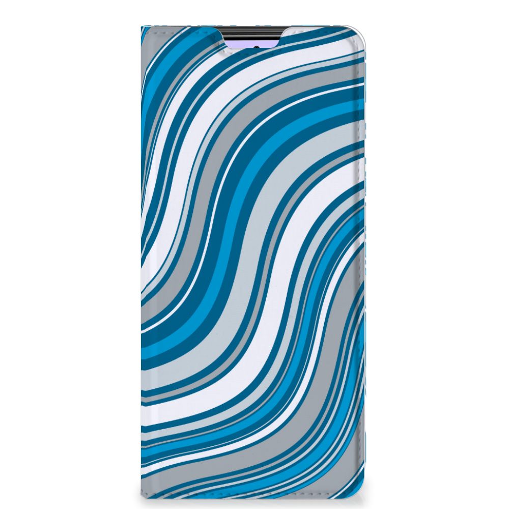 Xiaomi Redmi Note 10 Pro Hoesje met Magneet Waves Blue - B2C Telecom