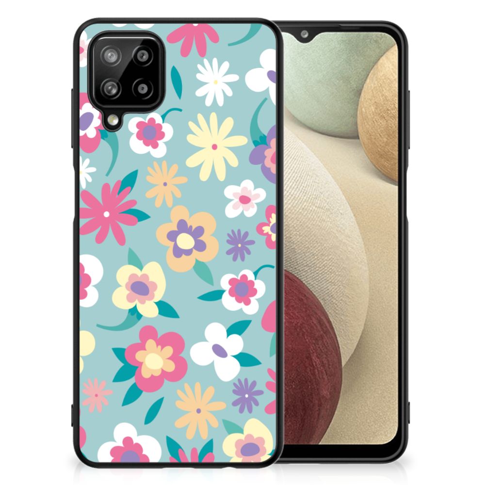 Samsung Galaxy A12 Bloemen Hoesje Flower Power