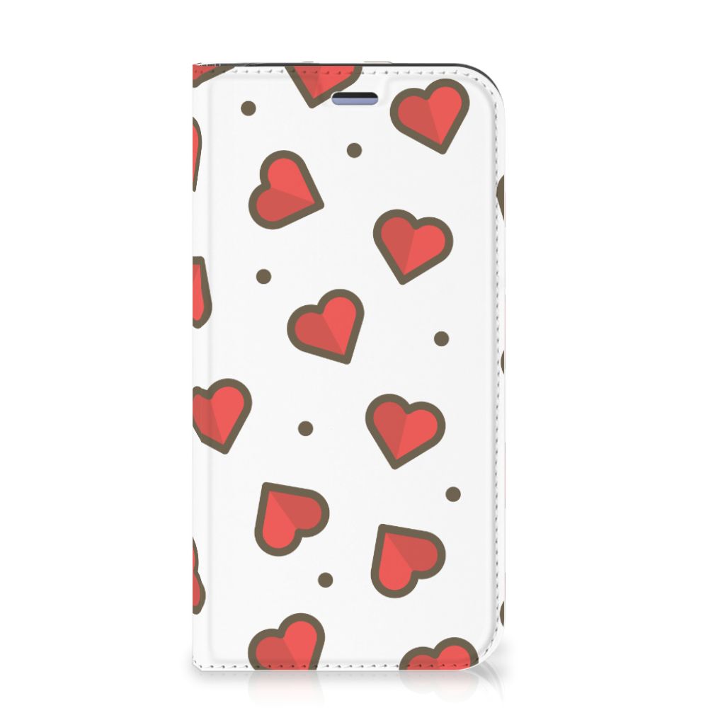 iPhone 12 Mini Hoesje met Magneet Hearts - B2C Telecom