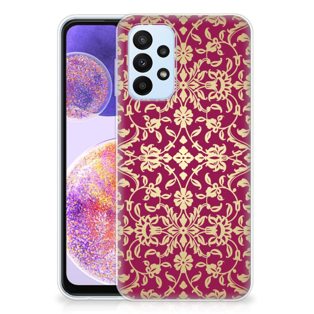 Siliconen Hoesje Samsung Galaxy A23 Barok Pink B2C Telecom