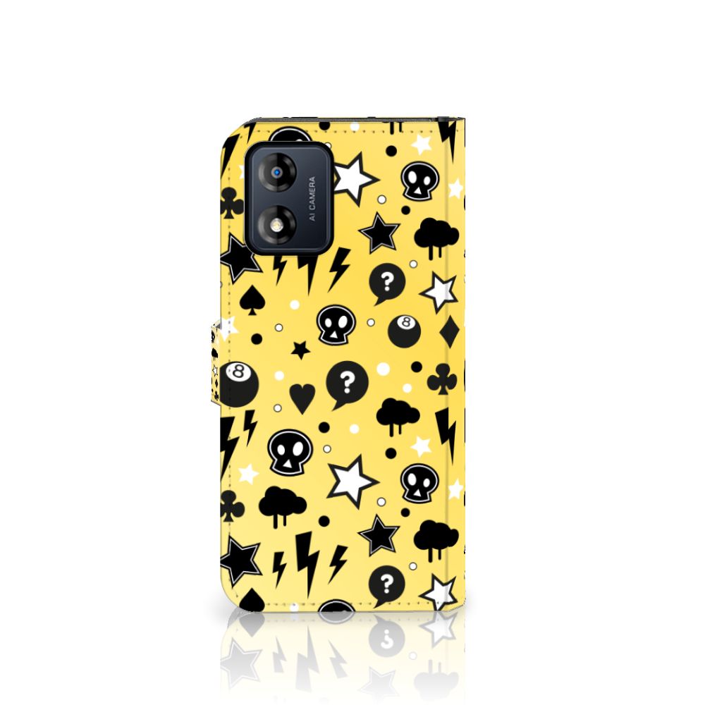 Telefoonhoesje met Naam Motorola Moto E13 4G Punk Geel