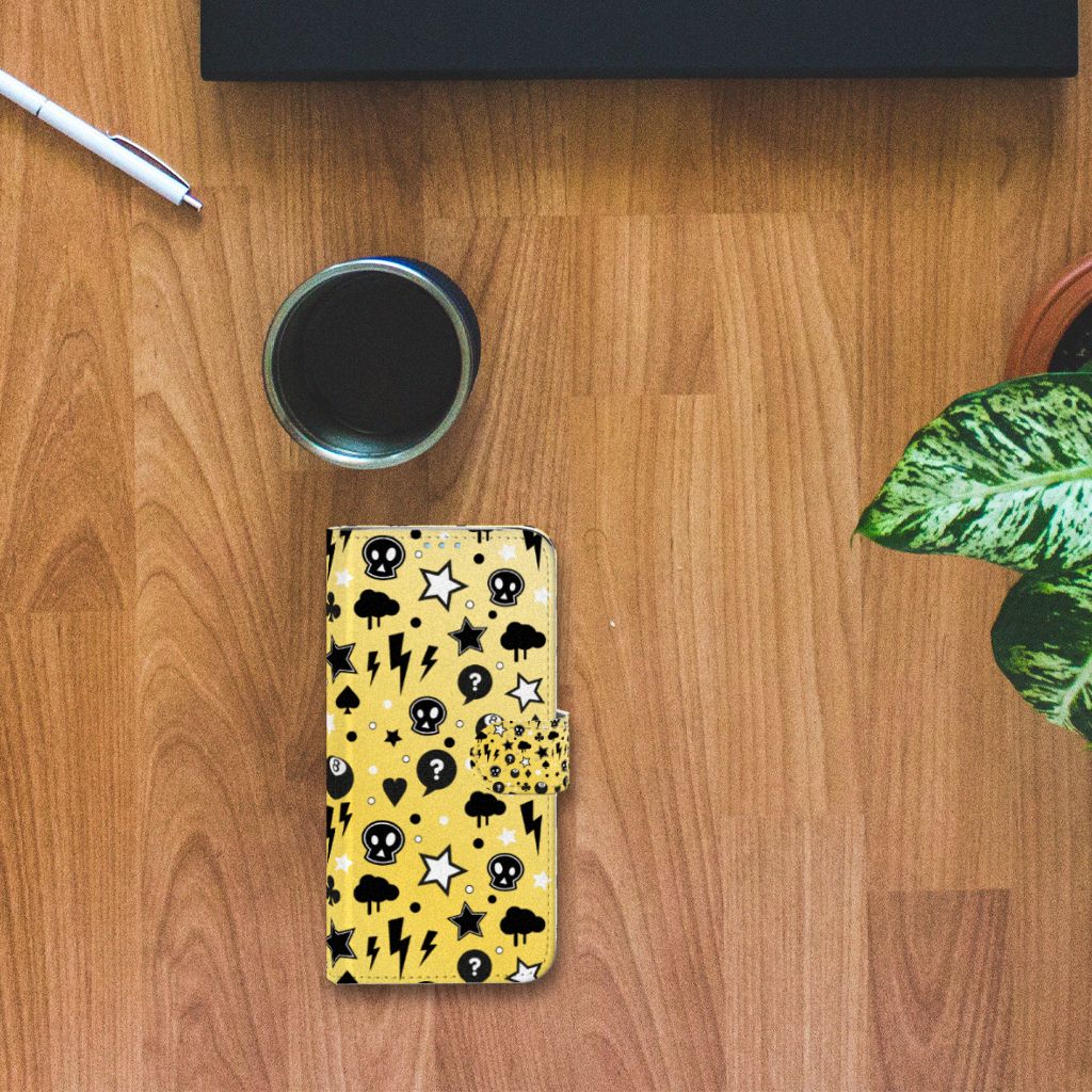 Telefoonhoesje met Naam Huawei P40 Lite Punk Geel