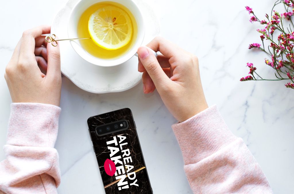 Samsung Galaxy S10 Hoesje met Quotes Already Taken Black B2C Telecom
