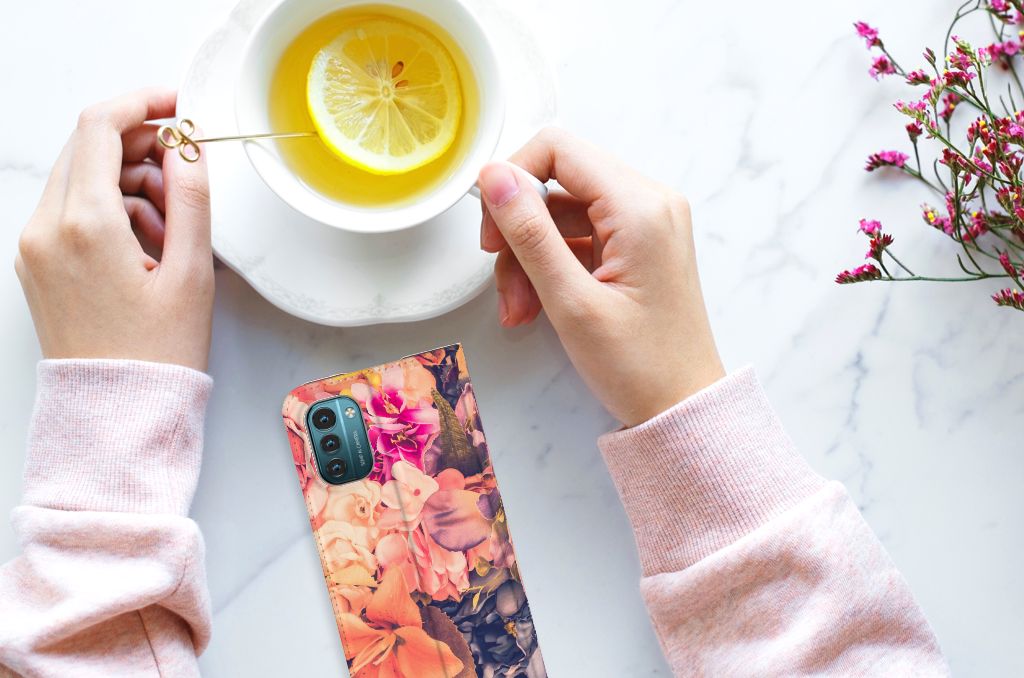 Nokia G11 | G21 Smart Cover Bosje Bloemen - B2C Telecom