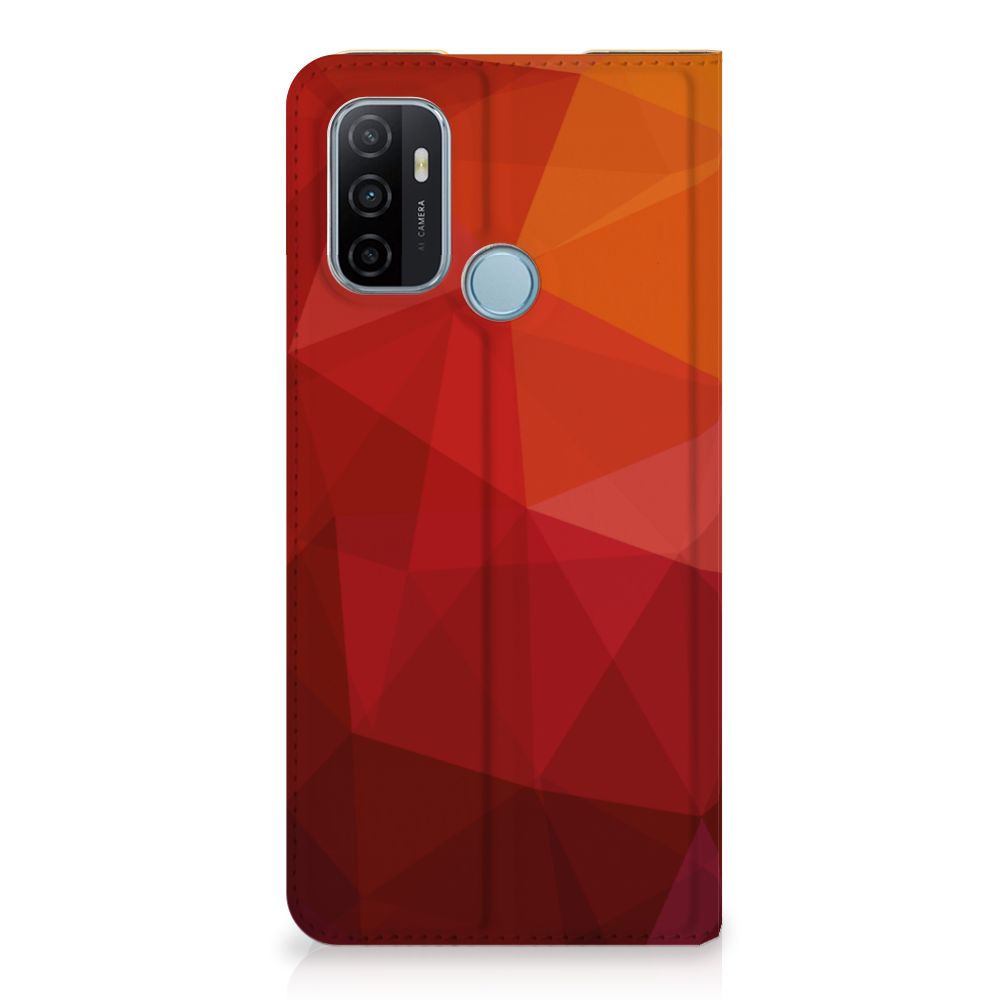 Stand Case voor OPPO A53 | A53s Polygon Red - B2C Telecom