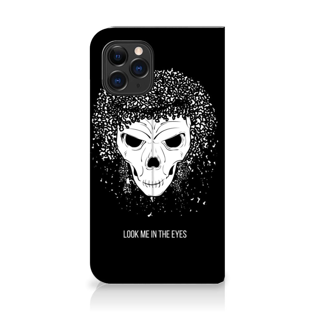 Mobiel BookCase Apple iPhone 11 Pro Skull Hair