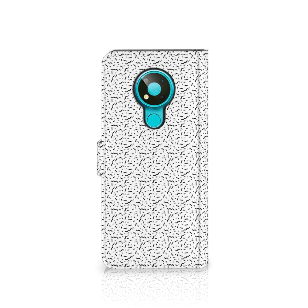 Nokia 3.4 Telefoon Hoesje Stripes Dots