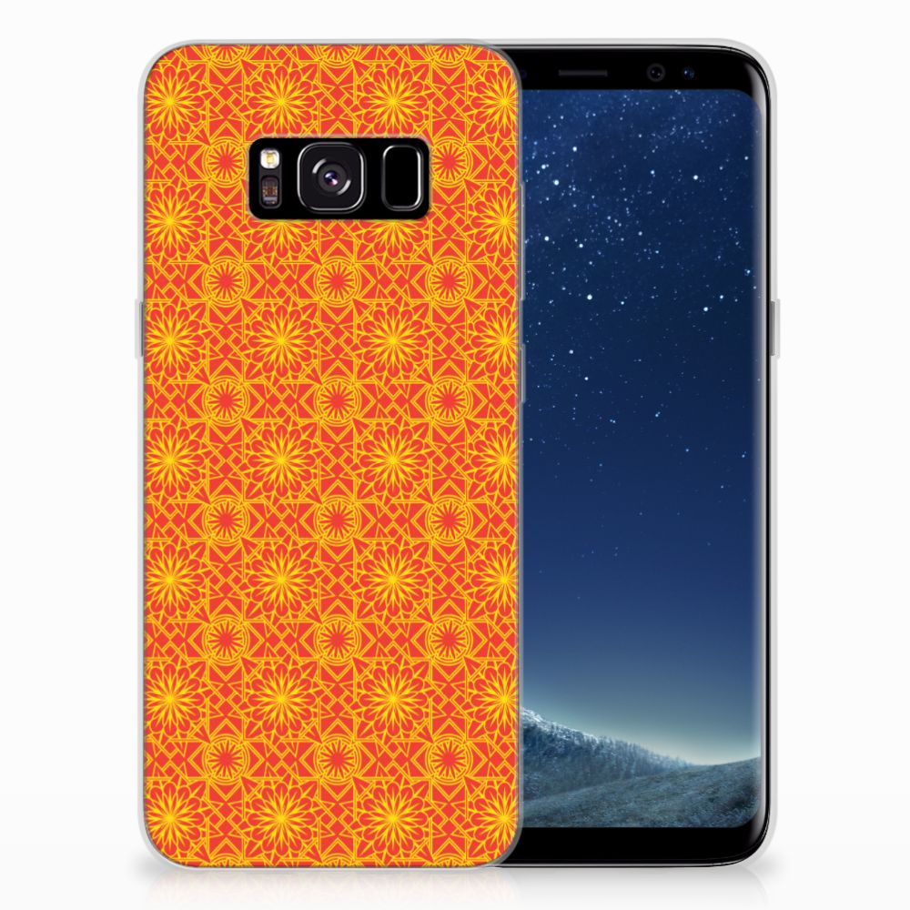 Samsung Galaxy S8 TPU bumper Batik Oranje