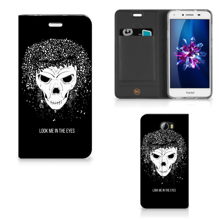 Mobiel BookCase Huawei Y5 2 | Y6 Compact Skull Hair