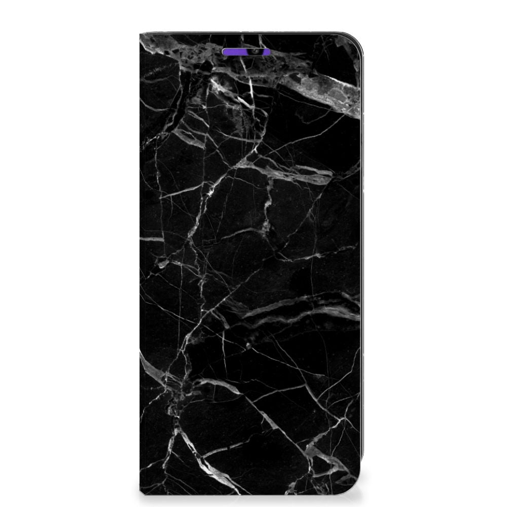 Samsung Galaxy A22 4G | M22 Standcase Marmer Zwart - Origineel Cadeau Vader